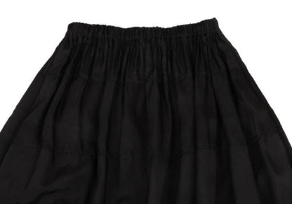 COMME des GARCONS Cupro Lace Panel Skirt Black Size S
