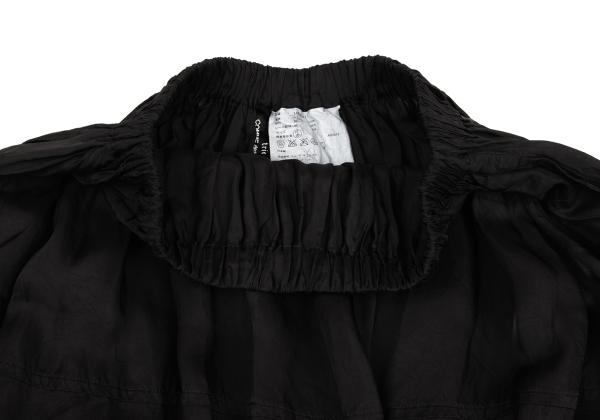 COMME des GARCONS Cupro Lace Panel Skirt Black Size S