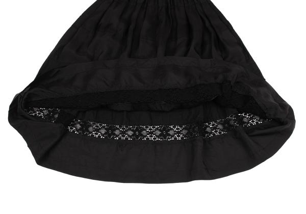 COMME des GARCONS Cupro Lace Panel Skirt Black Size S