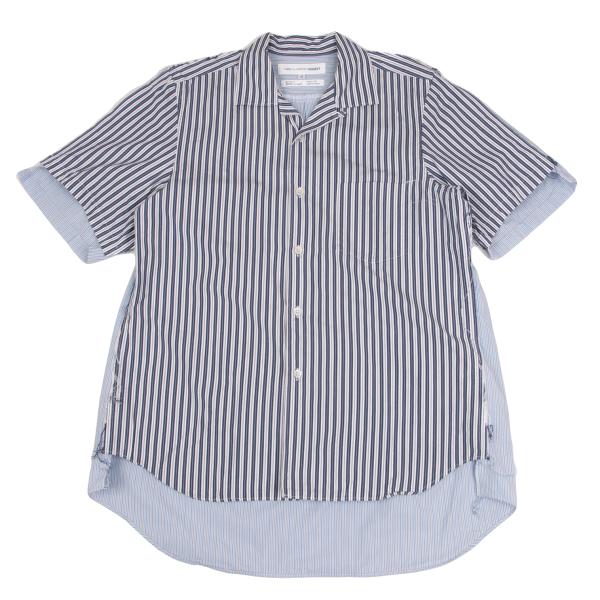 COMME des GARCONS SHIRT Cut-Off Stripe SS Shirt Multi Size S