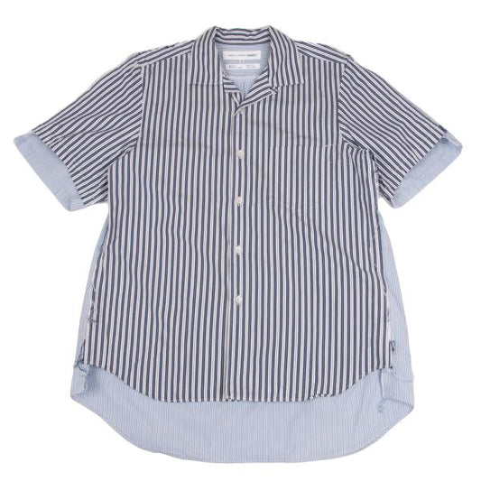 COMME des GARCONS SHIRT Cut-Off Stripe SS Shirt Multi Size S