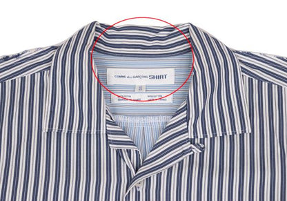 COMME des GARCONS SHIRT Cut-Off Stripe SS Shirt Multi Size S