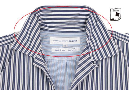 COMME des GARCONS SHIRT Cut-Off Stripe SS Shirt Multi Size S