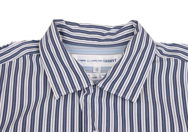 COMME des GARCONS SHIRT Cut-Off Stripe SS Shirt Multi Size S