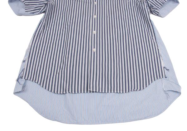 COMME des GARCONS SHIRT Cut-Off Stripe SS Shirt Multi Size S