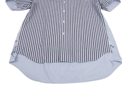 COMME des GARCONS SHIRT Cut-Off Stripe SS Shirt Multi Size S