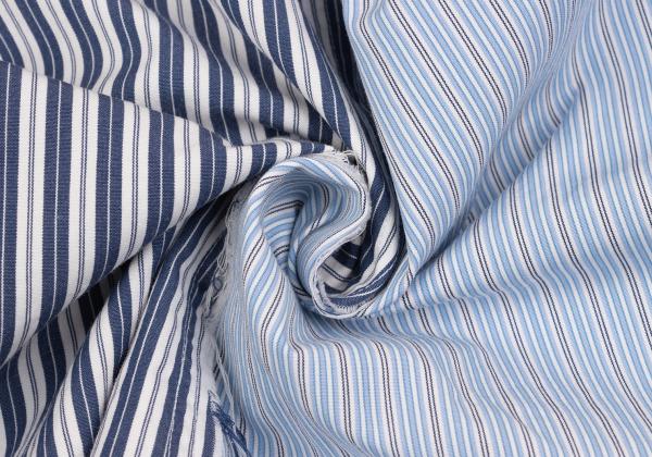 COMME des GARCONS SHIRT Cut-Off Stripe SS Shirt Multi Size S