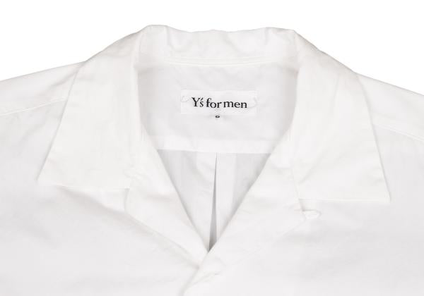 Y's for men Open Collar S/S Shirt Off-White Size 3