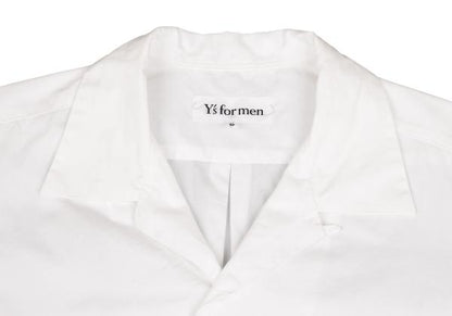 Y's for men Open Collar S/S Shirt Off-White Size 3