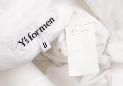 Y's for men Open Collar S/S Shirt Off-White Size 3