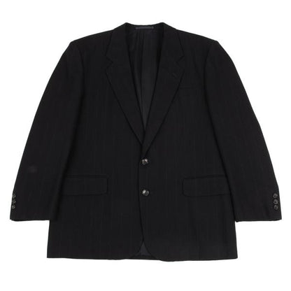 COMME des GARCONS HOMME Chalk Stripe Wool Jacket Navy Size M