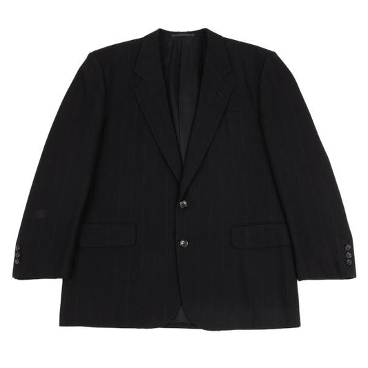 COMME des GARCONS HOMME Chalk Stripe Wool Jacket Navy Size M