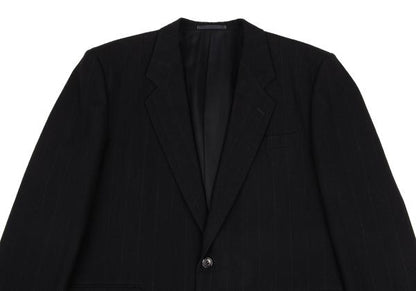 COMME des GARCONS HOMME Chalk Stripe Wool Jacket Navy Size M