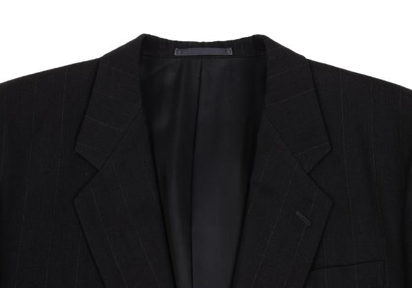 COMME des GARCONS HOMME Chalk Stripe Wool Jacket Navy Size M