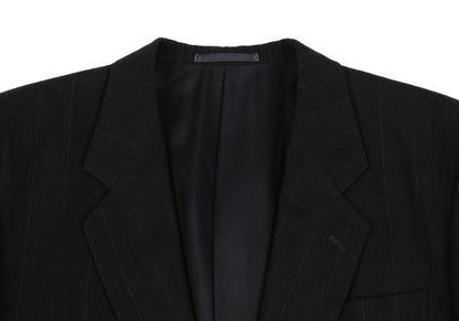 COMME des GARCONS HOMME Chalk Stripe Wool Jacket Navy Size M