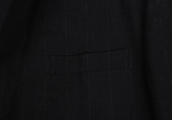COMME des GARCONS HOMME Chalk Stripe Wool Jacket Navy Size M