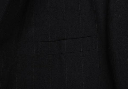 COMME des GARCONS HOMME Chalk Stripe Wool Jacket Navy Size M
