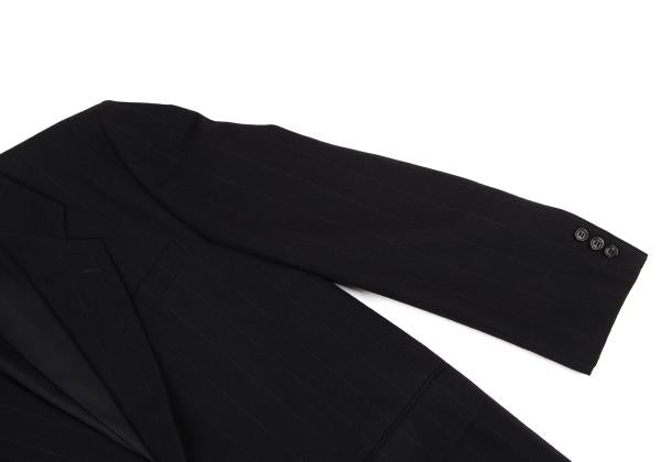 COMME des GARCONS HOMME Chalk Stripe Wool Jacket Navy Size M
