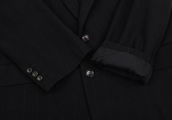 COMME des GARCONS HOMME Chalk Stripe Wool Jacket Navy Size M