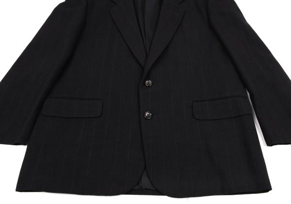 COMME des GARCONS HOMME Chalk Stripe Wool Jacket Navy Size M