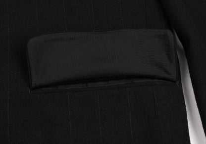 COMME des GARCONS HOMME Chalk Stripe Wool Jacket Navy Size M