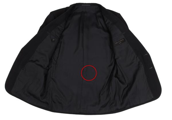 COMME des GARCONS HOMME Chalk Stripe Wool Jacket Navy Size M