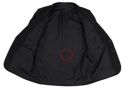COMME des GARCONS HOMME Chalk Stripe Wool Jacket Navy Size M
