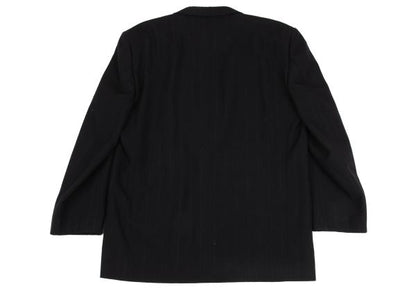 COMME des GARCONS HOMME Chalk Stripe Wool Jacket Navy Size M
