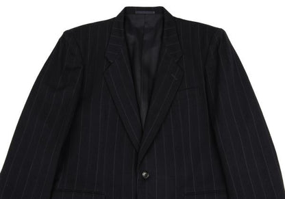 COMME des GARCONS HOMME Pinstripe Wool 2B Jacket Navy Size M