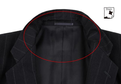 COMME des GARCONS HOMME Pinstripe Wool 2B Jacket Navy Size M