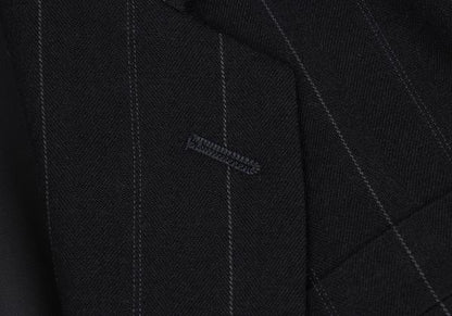 COMME des GARCONS HOMME Pinstripe Wool 2B Jacket Navy Size M