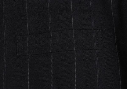 COMME des GARCONS HOMME Pinstripe Wool 2B Jacket Navy Size M