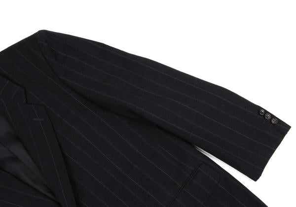 COMME des GARCONS HOMME Pinstripe Wool 2B Jacket Navy Size M