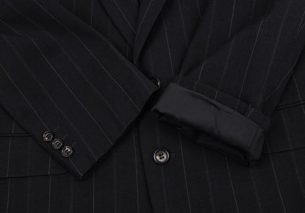 COMME des GARCONS HOMME Pinstripe Wool 2B Jacket Navy Size M
