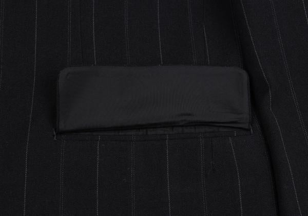 COMME des GARCONS HOMME Pinstripe Wool 2B Jacket Navy Size M