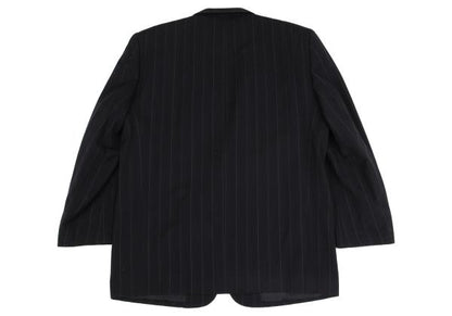 COMME des GARCONS HOMME Pinstripe Wool 2B Jacket Navy Size M