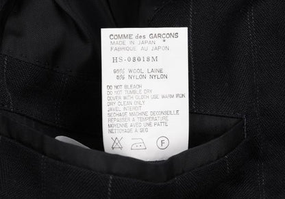 COMME des GARCONS HOMME Pinstripe Wool 2B Jacket Navy Size M