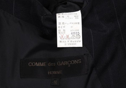 COMME des GARCONS HOMME Pinstripe Wool 2B Jacket Navy Size M