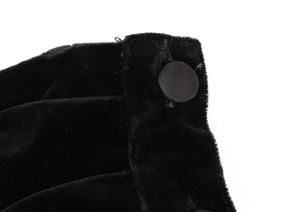 FOXEY Velour Side Gather Skirt Black Size 40