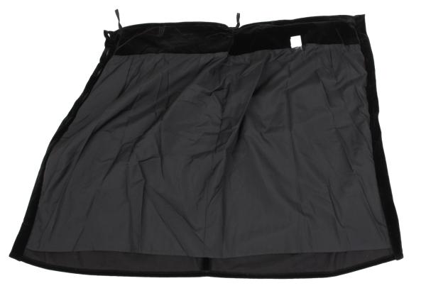 FOXEY Velour Side Gather Skirt Black Size 40
