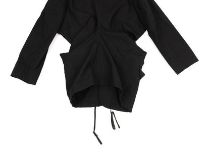 COMME des GARCONS Deformed Hem Wool Jacket Black Size M