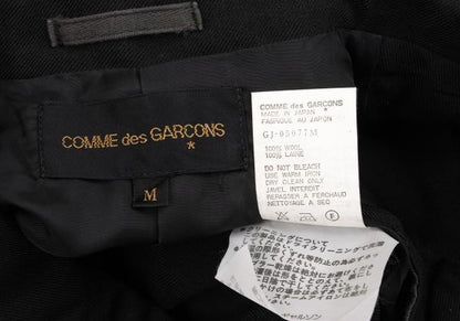 COMME des GARCONS Deformed Hem Wool Jacket Black Size M