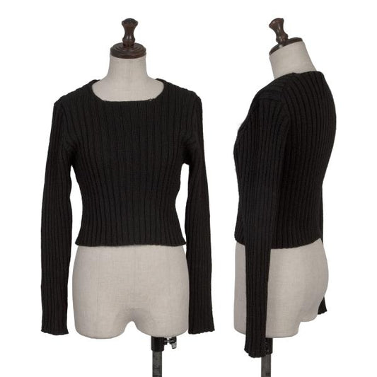 tricot COMME des GARCONS Cropped Rib Sweater Black Size M