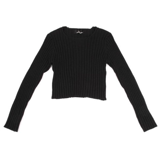 tricot COMME des GARCONS Cropped Rib Sweater Black Size M