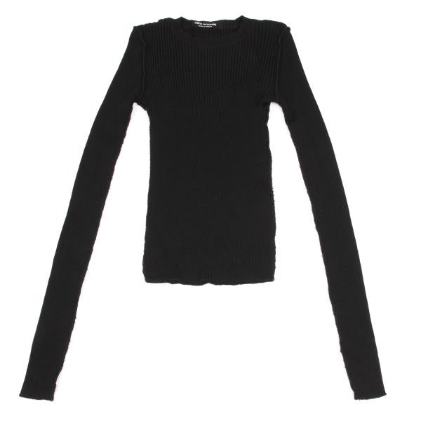 JUNYA WATANABE CdG Wool Rib Inside Out Sweater Black Size M