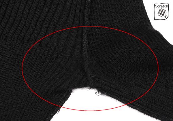 JUNYA WATANABE CdG Wool Rib Inside Out Sweater Black Size M