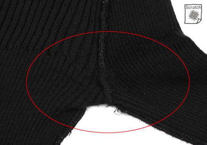 JUNYA WATANABE CdG Wool Rib Inside Out Sweater Black Size M