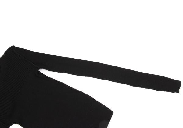 JUNYA WATANABE CdG Wool Rib Inside Out Sweater Black Size M