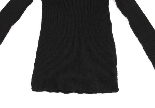 JUNYA WATANABE CdG Wool Rib Inside Out Sweater Black Size M