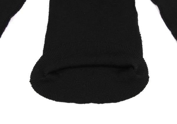 JUNYA WATANABE CdG Wool Rib Inside Out Sweater Black Size M